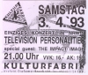 Krefeld Kulturfabrik 3/4/93